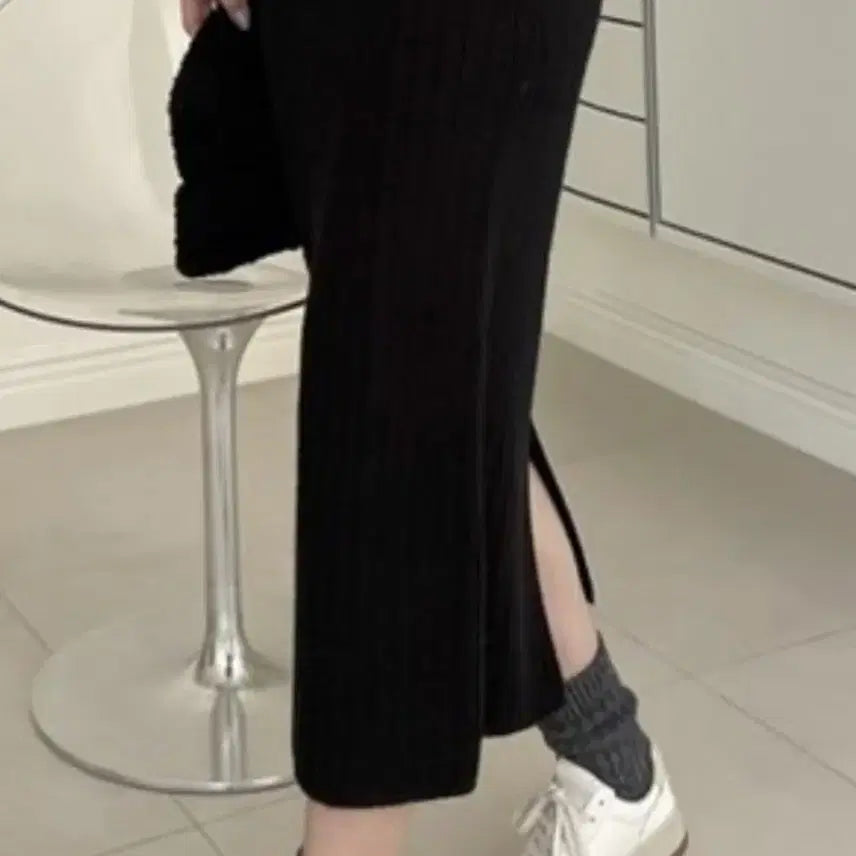 [BUNJANG] Ribbed Banding Long Skirt / 골지 밴딩 치마 롱스커트 총장약71
