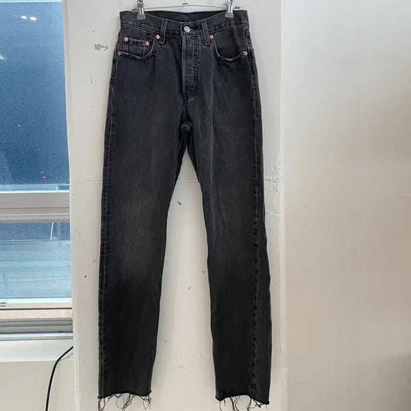 [BUNJANG] Levi's 501 Black Denim Jeans / (24x30) 리바이스 501 데님 팬츠 흑청 청바지