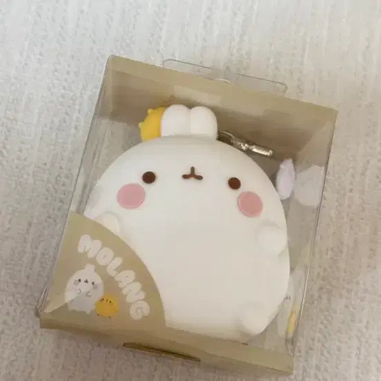 [BUNJANG] Molang Mini Pouch with Keychain / 몰랑이 키링 미니파우치