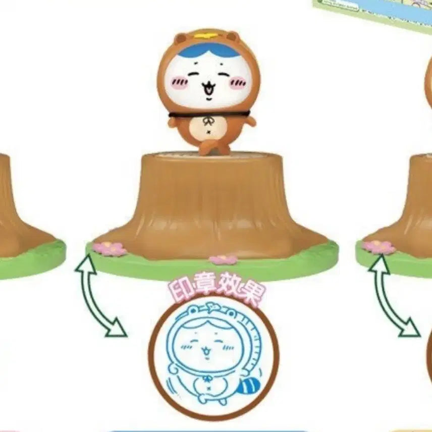 [BUNJANG] Chiikawa Tanuki Stamp Figure (Hachiware) / 주말만 할인)최저가)치이카와 너구리 스탬프 도장 피규어 하치와레