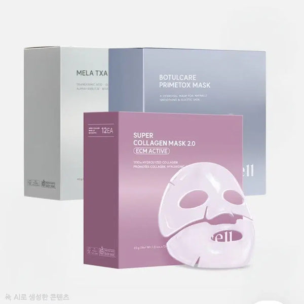 [BUNJANG] Arocell Choucolma Mela Botul Mask 3 Types 36 Sheets / 아로셀 슈콜마 멜라 보툴 마스크 3종 36매
