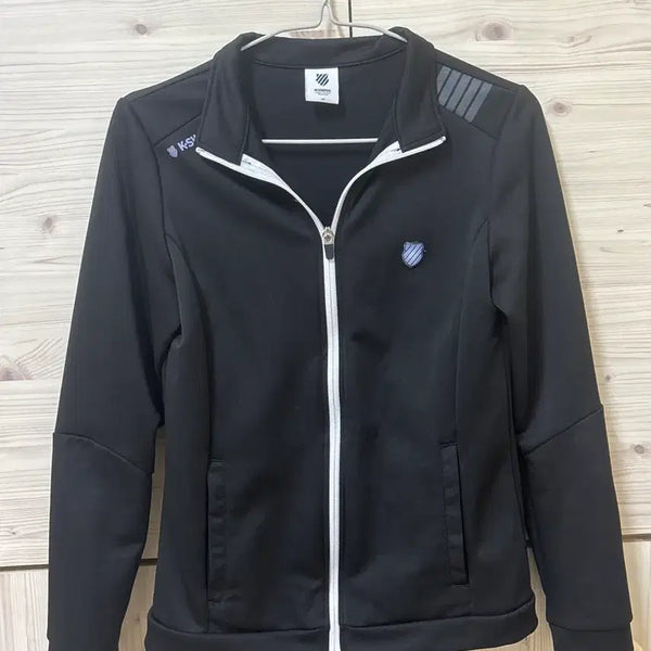 [BUNJANG] K-Swiss Black Full-Zip Training Jersey / K-SWISS 블랙 집업 트레이닝 져지