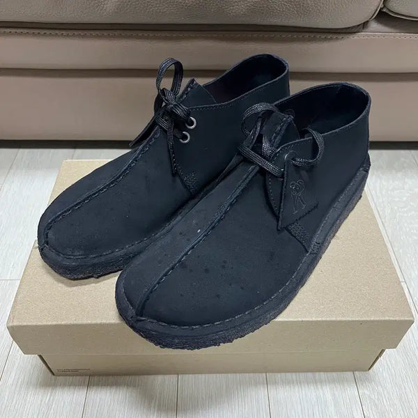 [BUNJANG] Clarks Desert Trek Black Suede Boots / 클락스 데저트 트랙