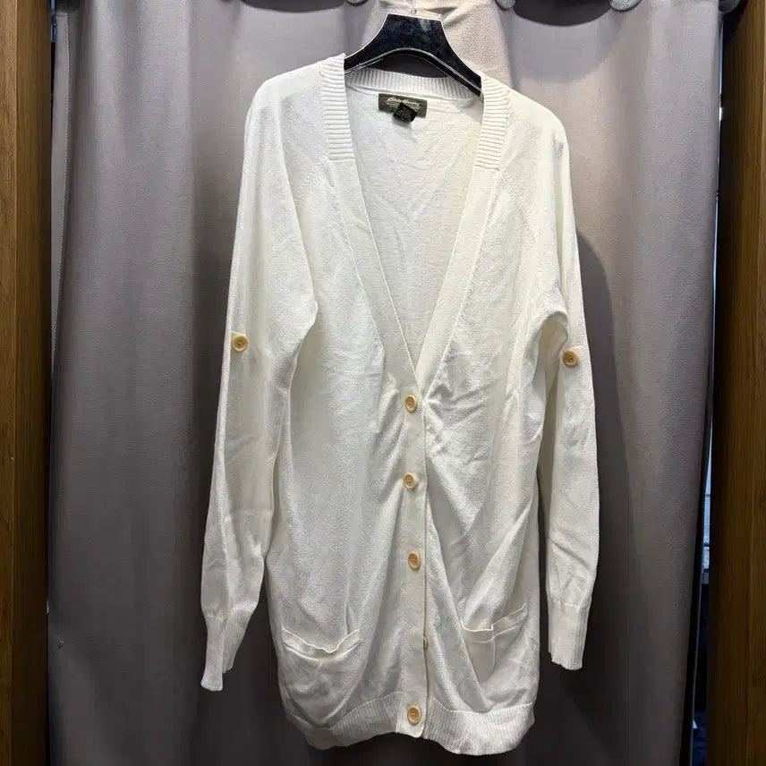 [BUNJANG] Eddie Bauer White Cardigan / 에디바우어 가디건 화이트