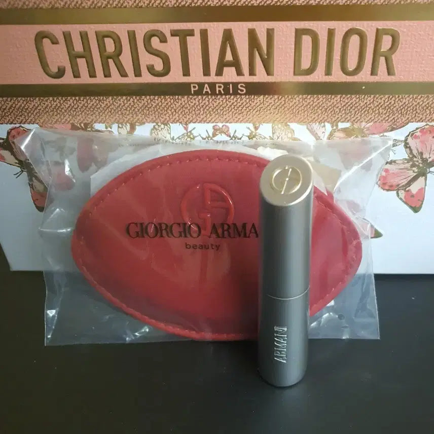 [BUNJANG] Giorgio Armani Prisma Glow 40 Raspberry & Red Mirror Set / 아르마니 프리즈마 글로우 40 + 아르마니 레드 거울