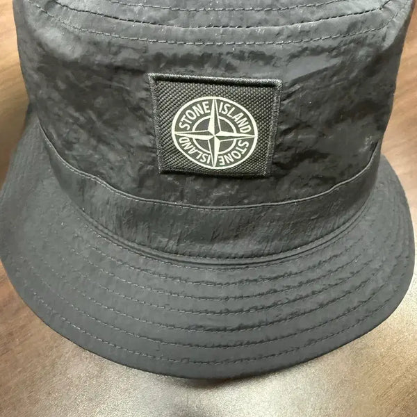 [BUNJANG] Stone Island Black Bucket Hat XL / 스톤아일랜드 모자 버킷햇 블랙 XL