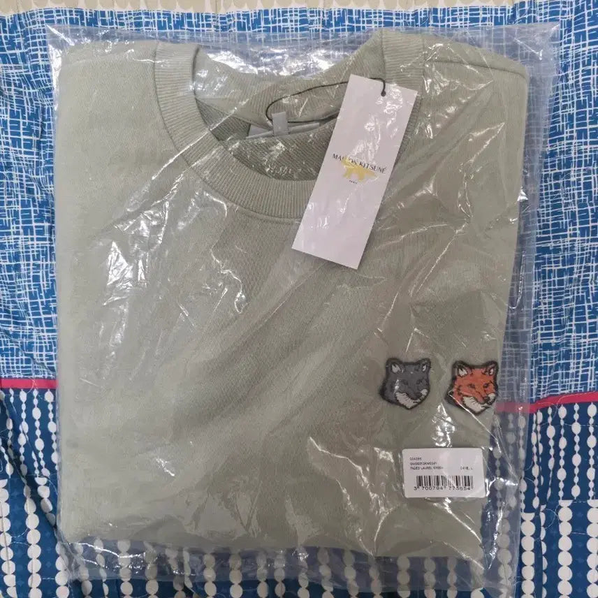[BUNJANG] Maison Kitsuné Double Fox Patch Sweatshirt Olive L / 메종키츠네 더블폭스 패치 맨투맨 올리브L