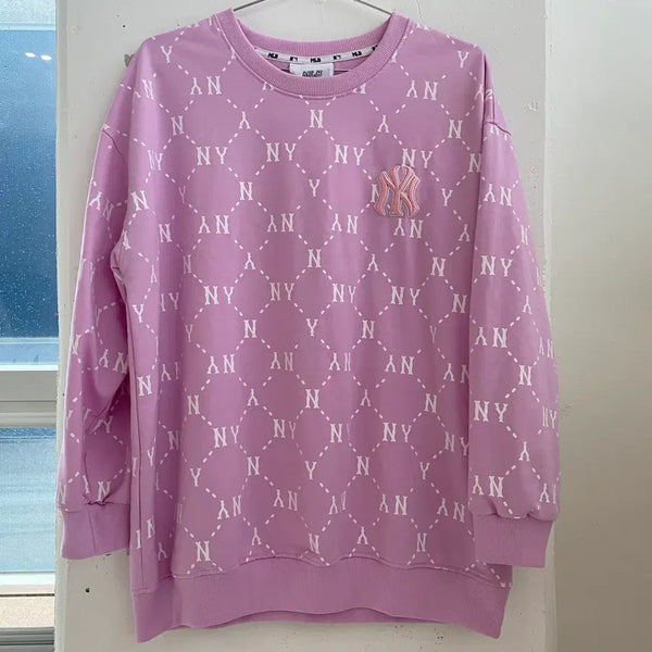 [BUNJANG] MLB Diamond Monogram Sweatshirt / (L) 엠엘비 MLB 다이아 모노그램 스웻셔츠 맨투맨