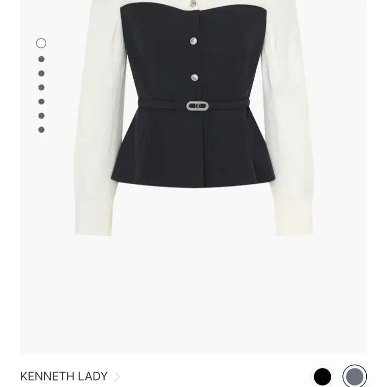 [BUNJANG] Kenneth Lady Belted Blouse Size 55 / 새제품.케네스레이디 밸트 블라우스 55사이즈