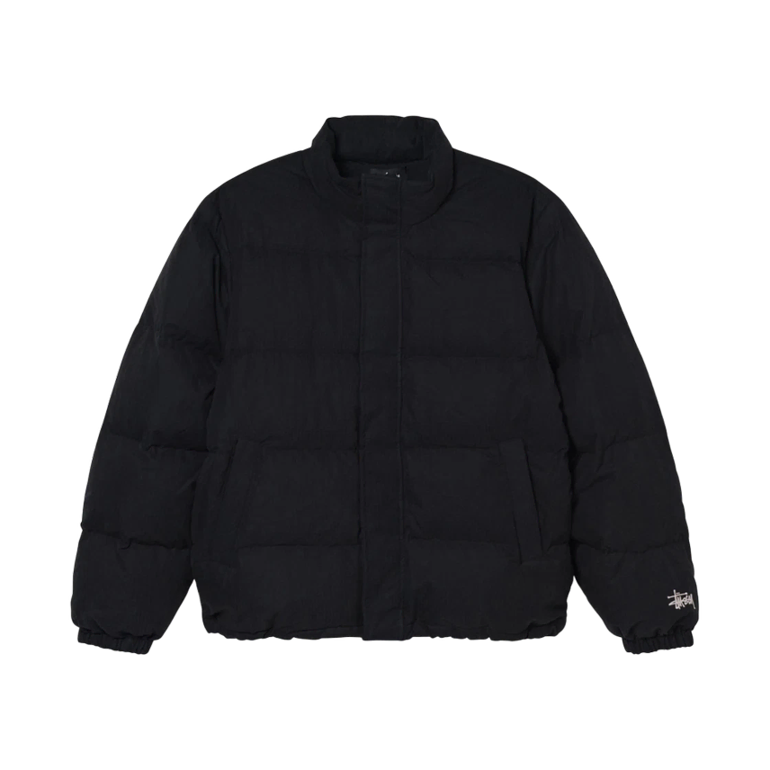 [BUNJANG] Stussy Ripstop Down Puffer Jacket Black / 스투시 립스탑다운 퍼퍼 자켓 블랙