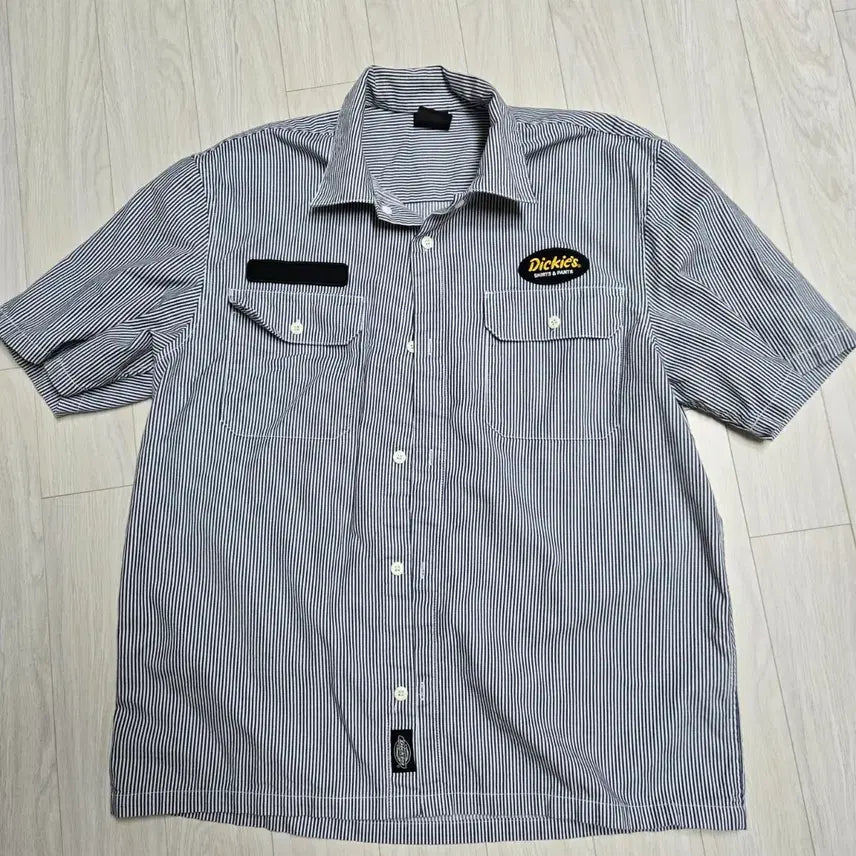 [BUNJANG] Dickies Patchwork Short Sleeve Shirt XL / 디키즈 패치 워크 셔츠 반팔셔츠