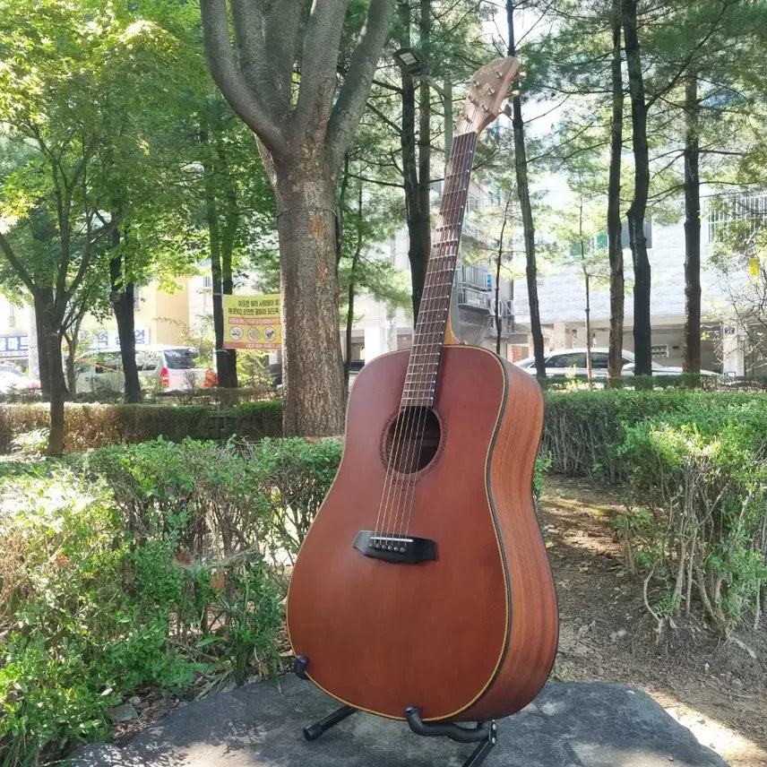 [BUNJANG] Dexter Deluxe Custom Acoustic Guitar Brown Satin Cedar Solid Top / 한국산 덱스터 디럭스 커스텀 통기타 브라운 새틴 시더 탑솔리드 기타