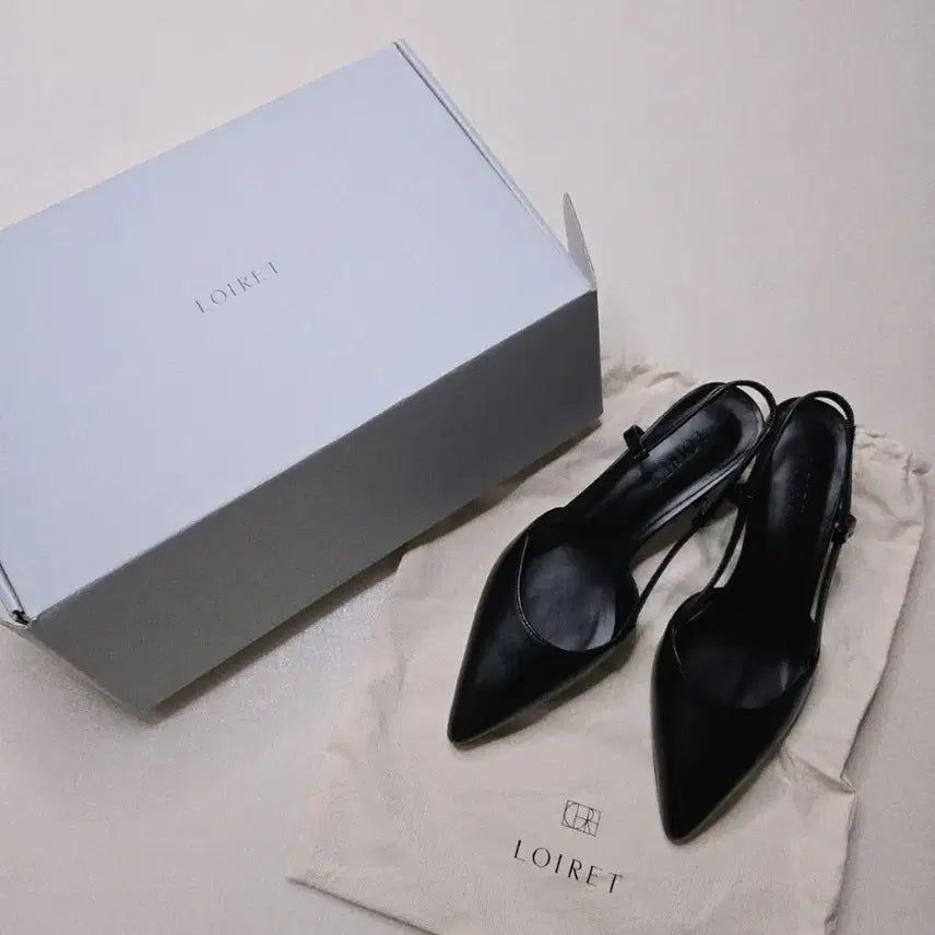 [BUNJANG] Luaure Slingback Sandals Black / 루아레 슬링백 블랙 37(240) 샌들 미들힐
