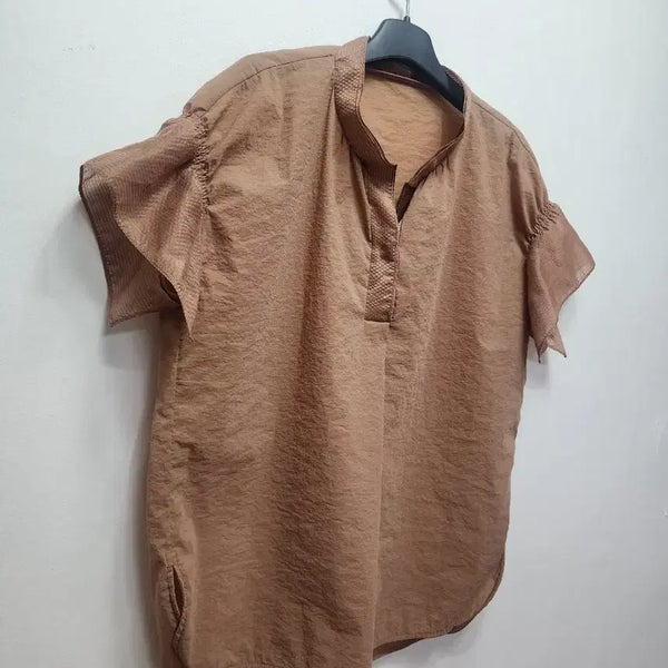 [BUNJANG] KUHO Textured Blouse / 구호 바스락 블라우스