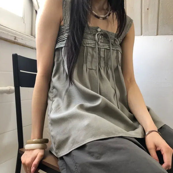 [BUNJANG] Rikim Cottage Sleeveless Grey / [새상품] 릿킴 COTTAGE SLEEVELESS (Grey)