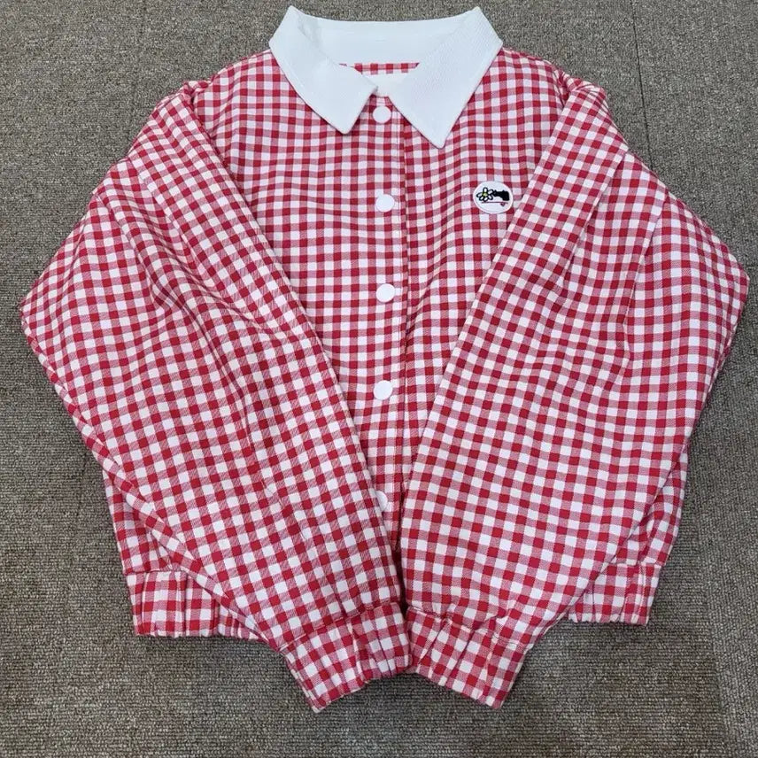 [BUNJANG] Candini Check Pattern Golf Jacket / 칸디니 체크패턴 골프자켓