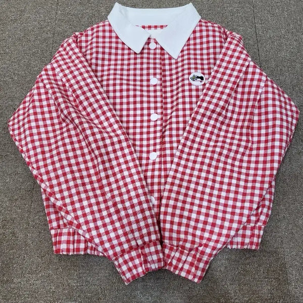 [BUNJANG] Candini Check Pattern Golf Jacket / 칸디니 체크패턴 골프자켓