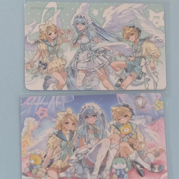 [BUNJANG] Vocaloid Withmu Lucky Draw Card Set Miku Rin Len / 보컬로이드 withmu 위드뮤 5만원 특전 카드 세트 미쿠린렌