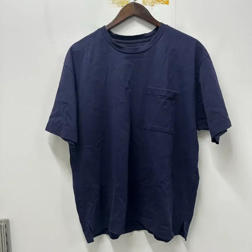 [BUNJANG] YUMER Navy Pocket Short Sleeve T-Shirt (Size 100) / [만원빈티지 최저가]유메르 네이비색 포켓 반팔 티셔츠 100