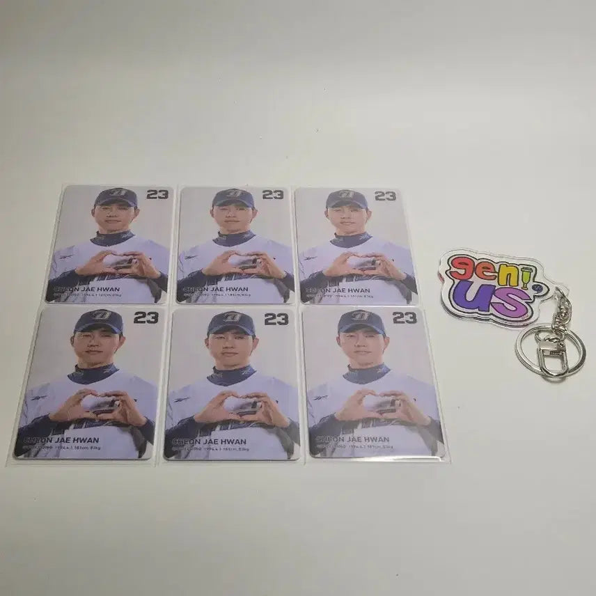 [BUNJANG] NCDinos Chunjaehwan Bundle Set Photocard + Keychain / 일괄)NC다이노스 천재환 포토카드 포카+키링