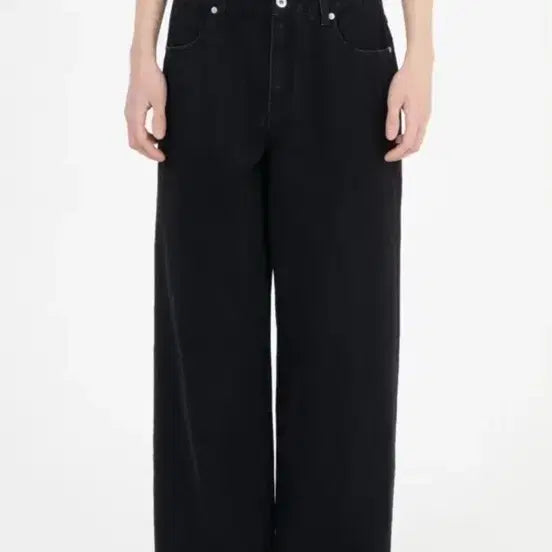 [BUNJANG] Brown Yak Wide Denim Black / 브라운야드 와이드 데님 블랙(5)