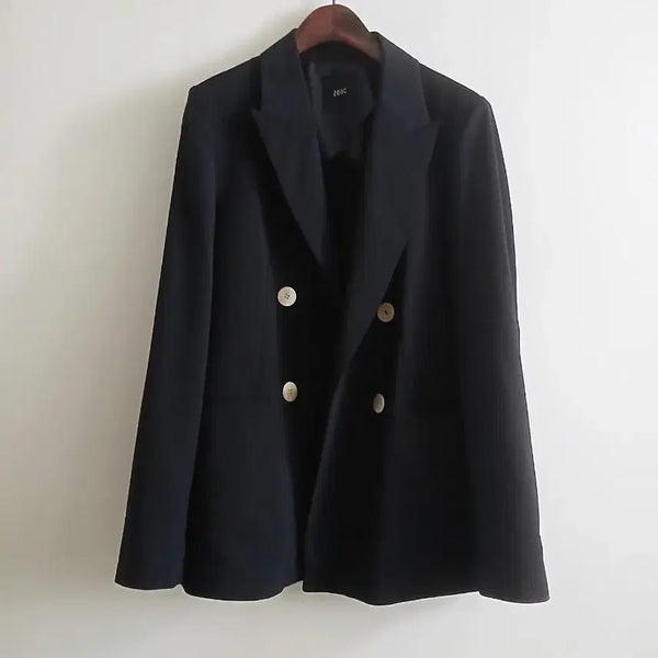 [BUNJANG] JUKE Double Button Black Jacket / 주크 더블 버튼 블랙 자켓