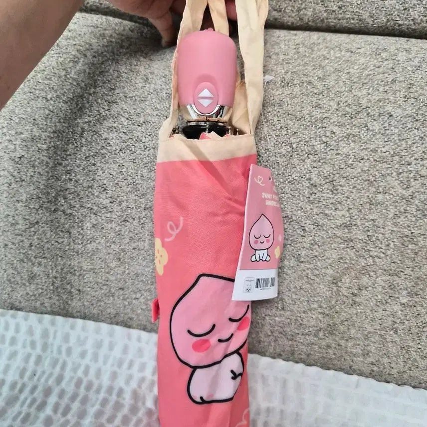 [BUNJANG] Authentic Kakao Apeach 3-Section Automatic Umbrella New / 정품) 카카오 어피치 3단 자동우산 새제품