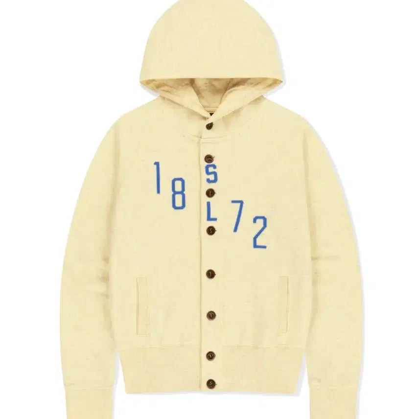 [BUNJANG] Sunlove Button Up Hoodie Yellow / 썬러브 1872 버튼 업 후디 옐로우