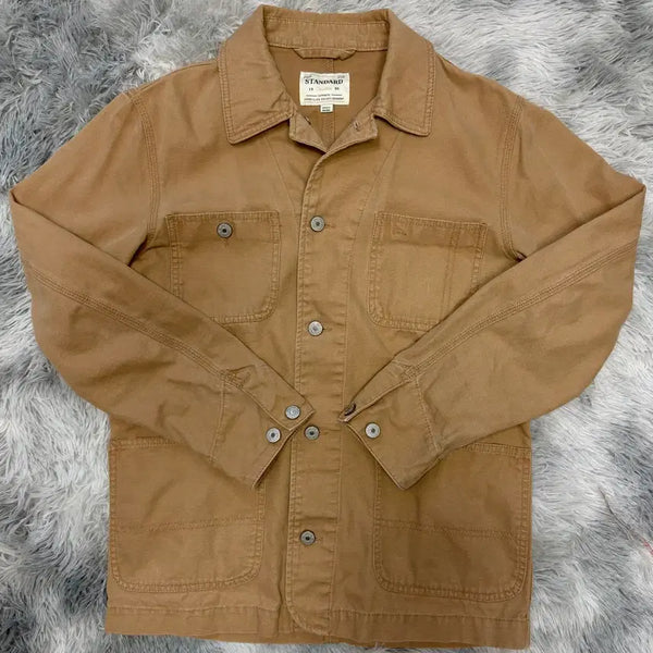[BUNJANG] Urban Standard Canvas Work Jacket Khaki / 어반스탠다드 워크자켓 카키