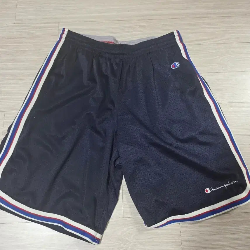 [BUNJANG] Champion Navy Side Stripe Shorts / 챔피온  반바지 네이비