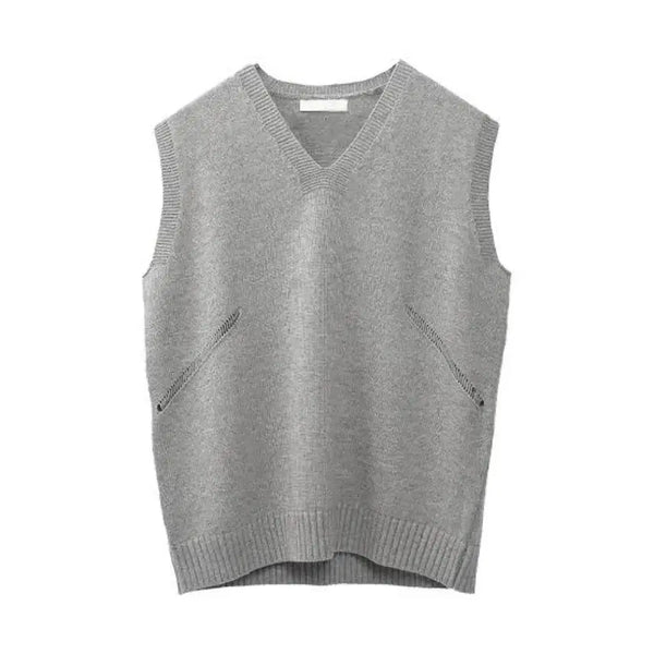 [BUNJANG] Aiel RC Knit Vest Gray / Aiel 아이엘 RC 니트베스트 그레이