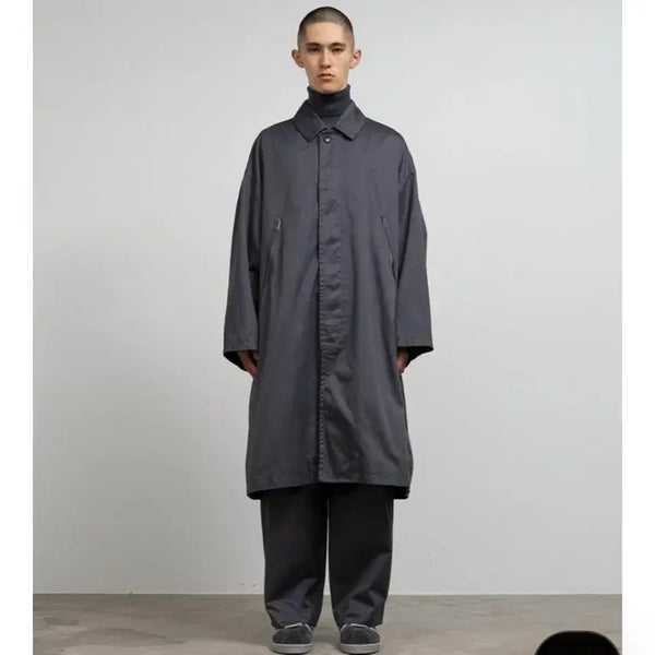 [BUNJANG] Graphpaper Westpoint Oversize Chino Coat Grey / 그라프페이퍼 웨스트포인트 오버사이즈 치노 코트1