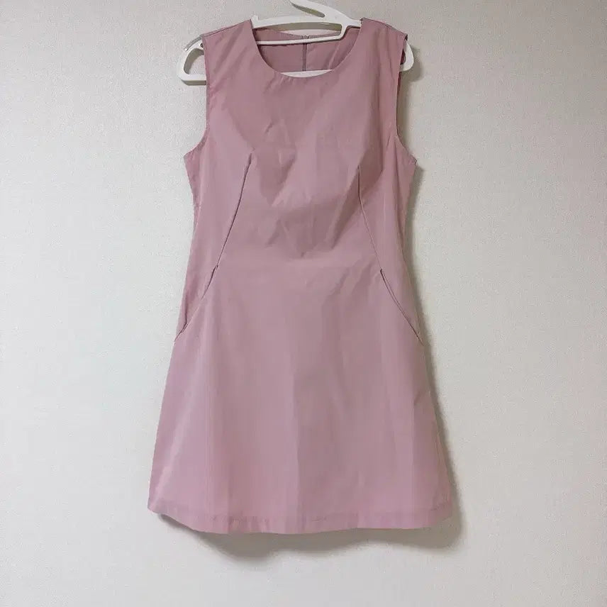 [BUNJANG] Modern Pink Sleeveless Dress / 모던한 핑크 원피스(새상품)