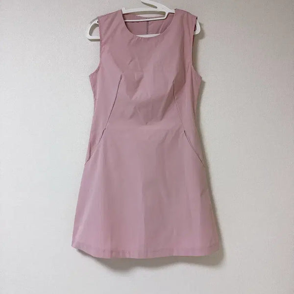 [BUNJANG] Modern Pink Sleeveless Dress / 모던한 핑크 원피스(새상품)