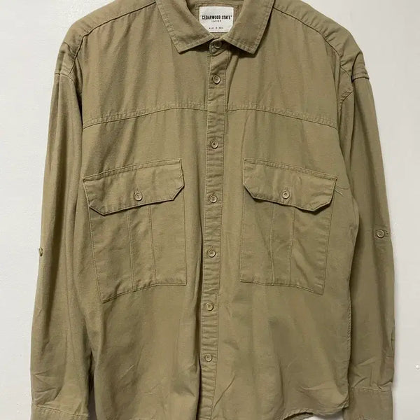 [BUNJANG] 100 CEDARWOOD STATE Workwear Shirt / 100 CEDARWOOD STATE 워크웨어 셔츠 남방 정품