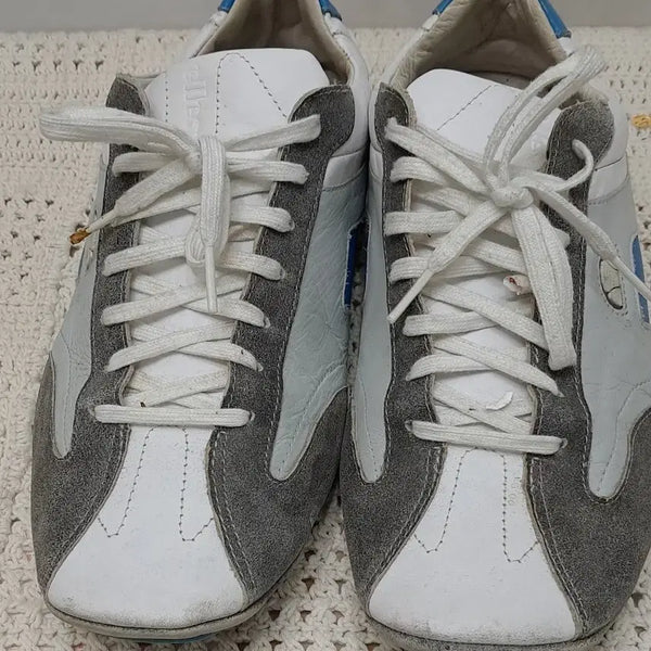 [BUNJANG] Ellesse Leather Sneakers White/Gray UK 9.5 / ELLESSE  가죽스니커즈 270