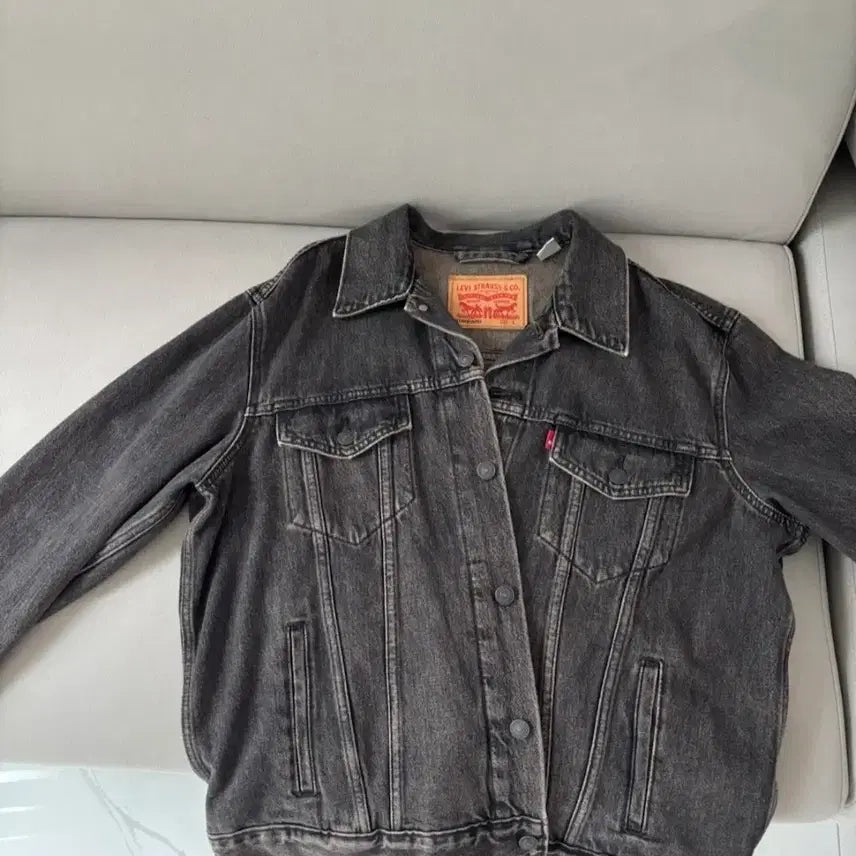 [BUNJANG] Levi's Black Denim Jacket / 리바이스 블랙 데님 자켓
