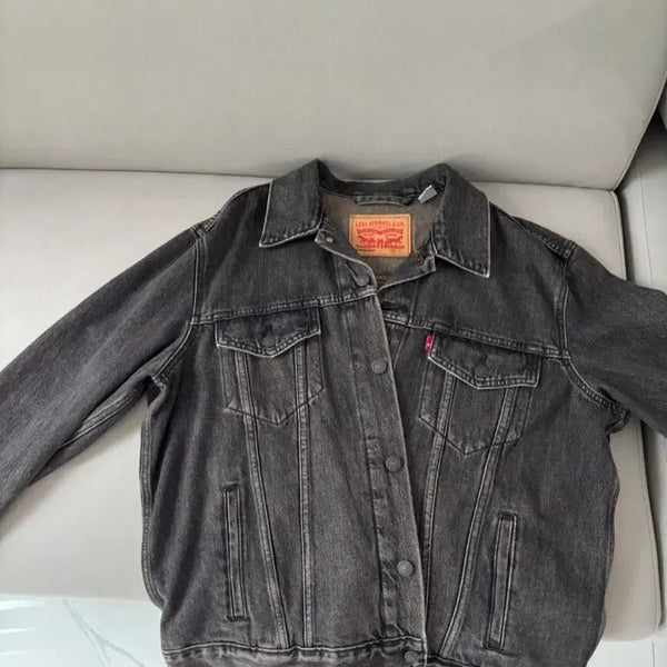 [BUNJANG] Levi's Black Denim Jacket / 리바이스 블랙 데님 자켓
