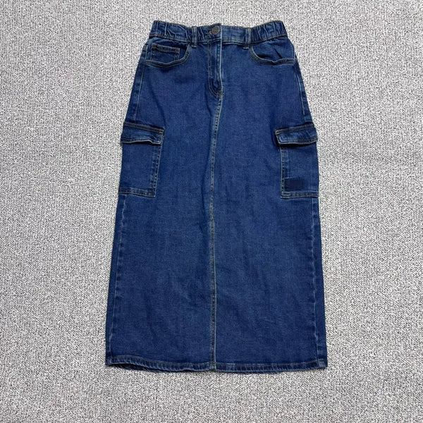 [BUNJANG] Buckaroo Pocket Denim Long Skirt / S 버커루 포켓 데님 롱 스커트 0828