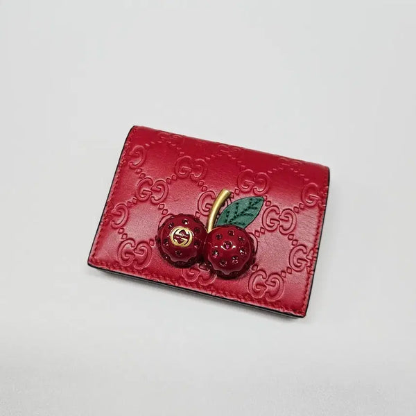 [BUNJANG] Gucci GG Cherry Women's Bifold Wallet / 구찌 GG 체리 여성 반지갑