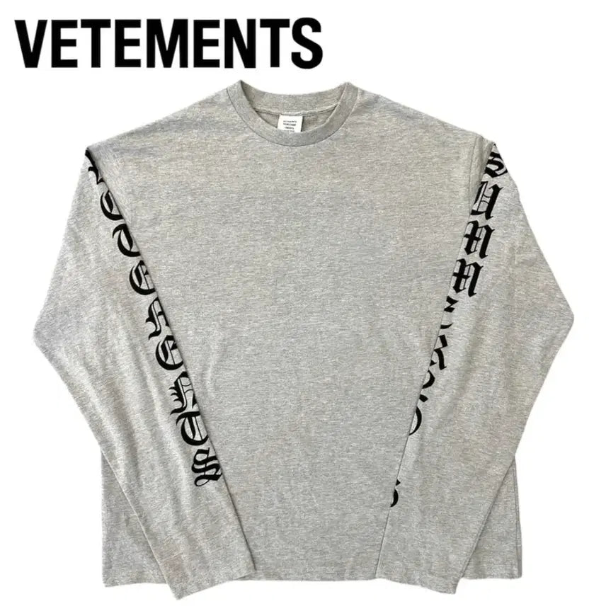 [BUNJANG] Vetements 2016 Spell Out Long Sleeve / 베트멍2016스펠아웃 롱슬리브