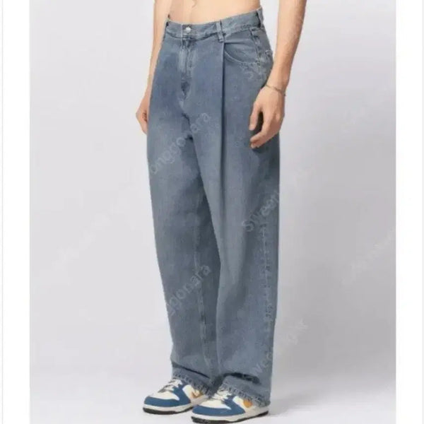 [BUNJANG] Begin 202 Short Length One-Tuck Denim Pants Size 2 / 비긴202 콘밀 원턱 데님 2