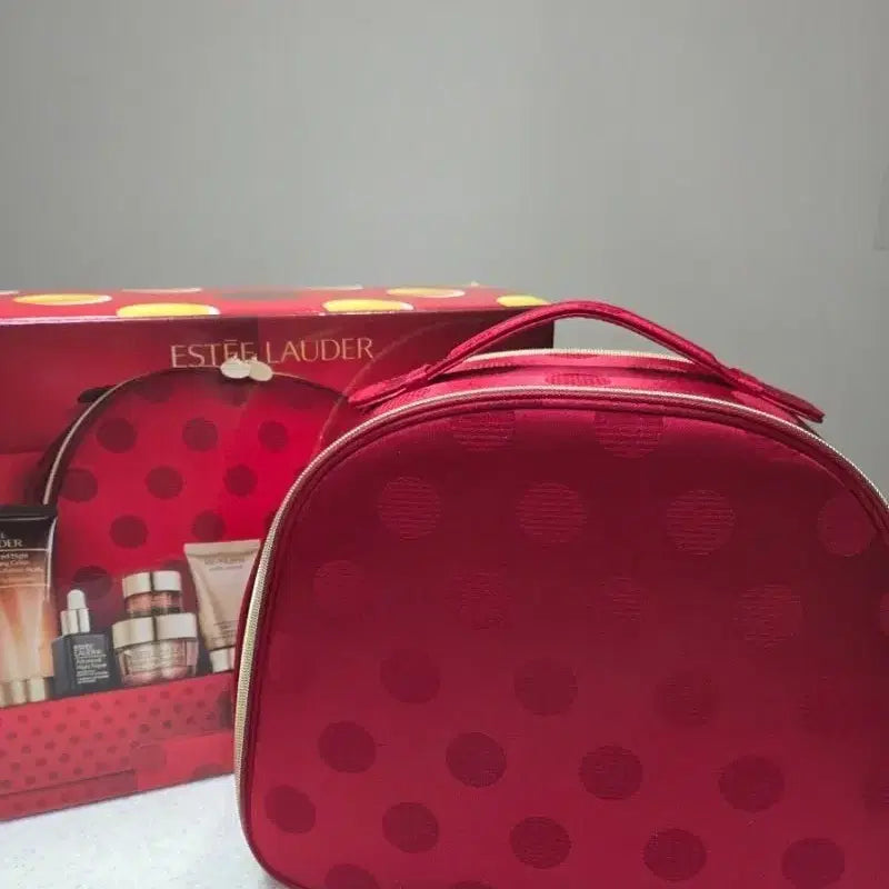 [BUNJANG] Estée Lauder Cosmetic Pouch / 에스티로더 도트파우치