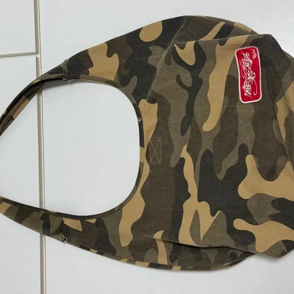 [BUNJANG] CASICO Camo Print Shoulder Bag / 카시코 카모 프린트 숄더백