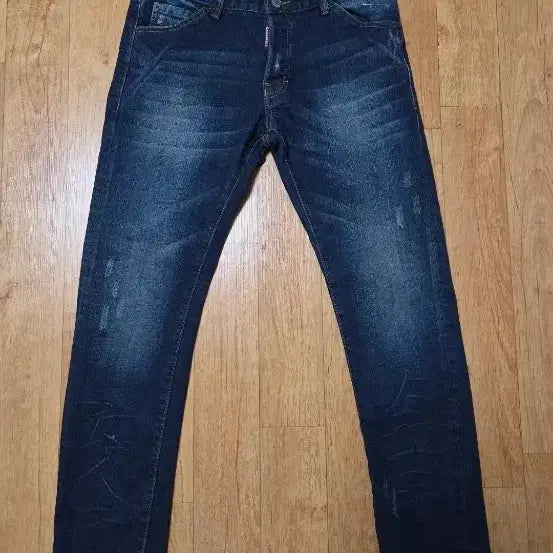 [BUNJANG] DSquared2 Spandex Jeans (Size 48) - Unique Wash & Damage Detail / (새상품급) 디스퀘어드2 독특한 데미지 워싱 스판덱스 청바지 48호, 허리33인치