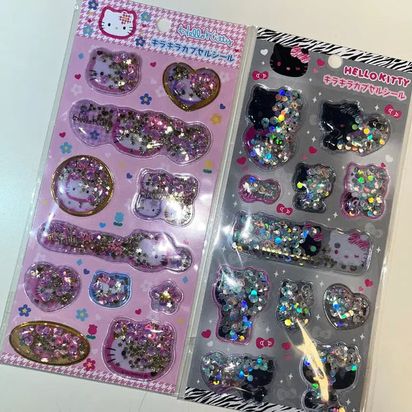 [BUNJANG] Sanrio Hello Kitty Shaker Sticker Set / 키티 샤카샤카 스티커 카오하나 핑크