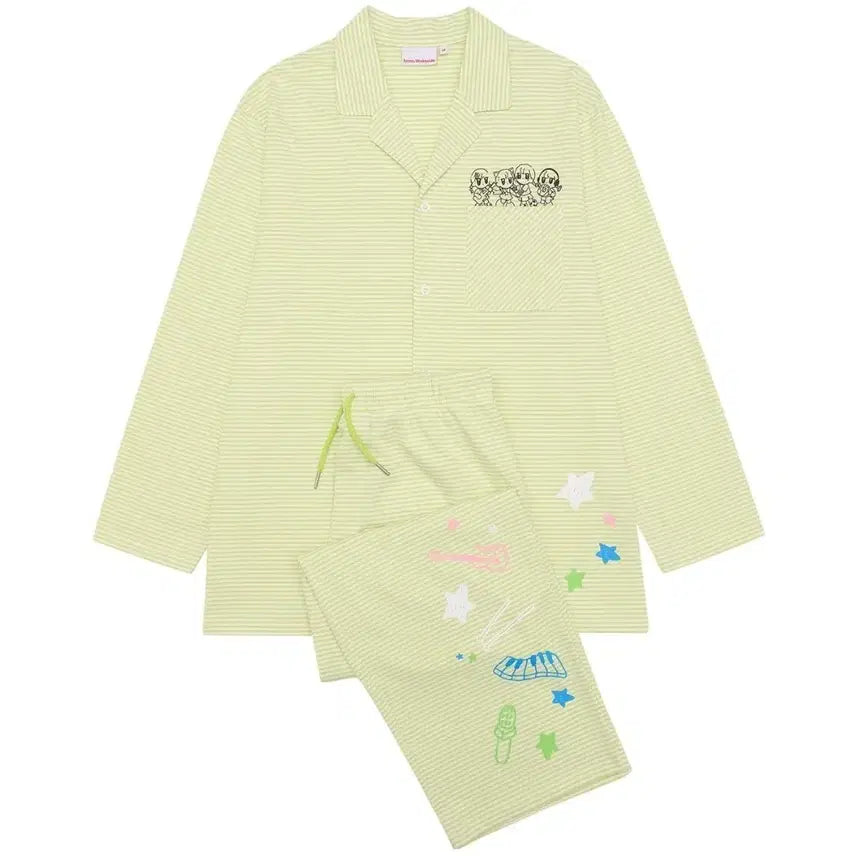 [BUNJANG] QWER x Ames Collaboration Pajama Set (L) Sealed / QWER 아메스 콜라보 잠옷 (L) (미개봉)