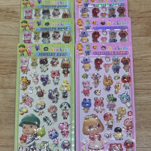 [BUNJANG] Animal Crossing Bongbong Stickers 2-Type Set / 동물의숲 봉봉스티커 2종 세트