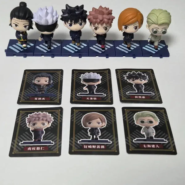 [BUNJANG] Jujutsu Kaisen Working Step Figures (6 Types) Bundle Set / 주술회전 워킹스텝 피규어 6종 일괄
