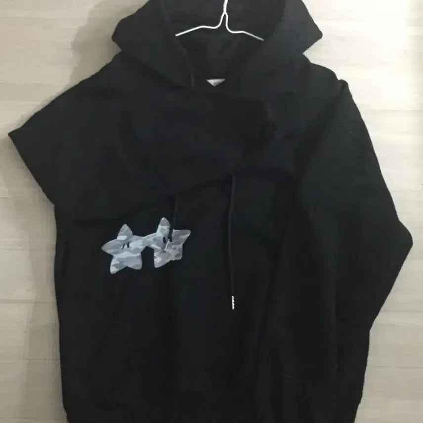 [BUNJANG] Fuzzy Scan Hooded Sweatshirt / 퍼지스캔 후드티